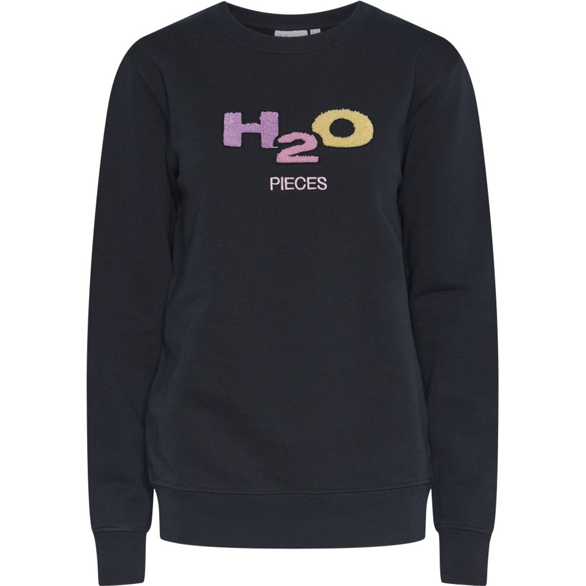 PIECES dame sweatshirt PCMIXTAPE - Navy Blazer H2O