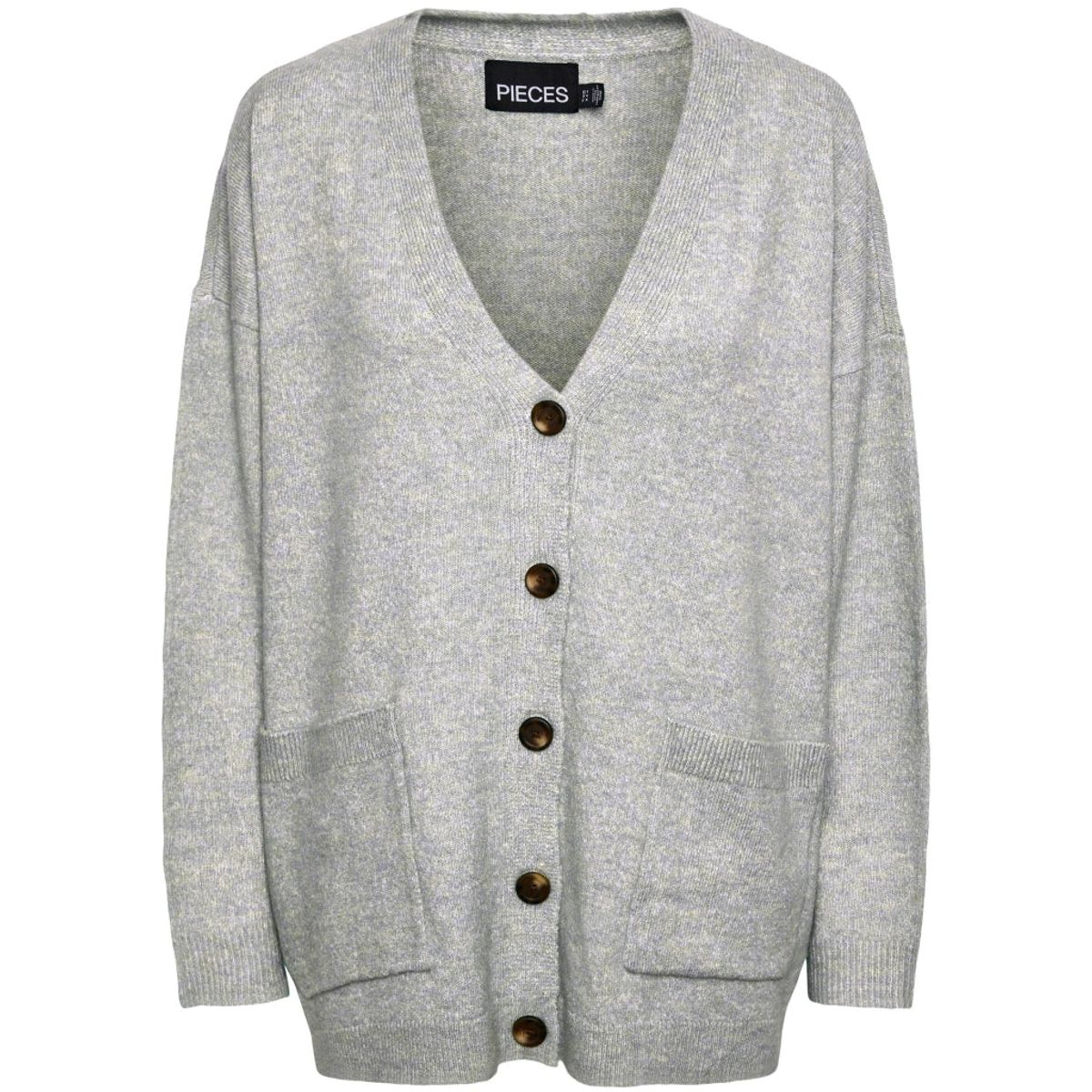 PIECES dame strik PCJULIANA - Light Grey Melange