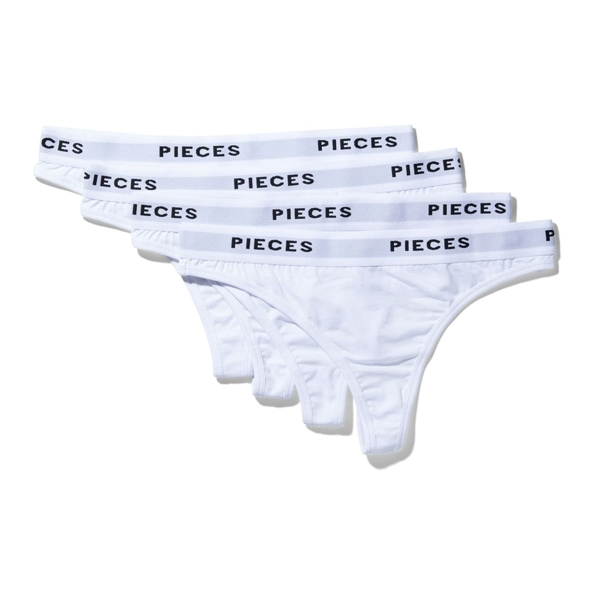 Pieces dame thong PCLOGO - Bright White