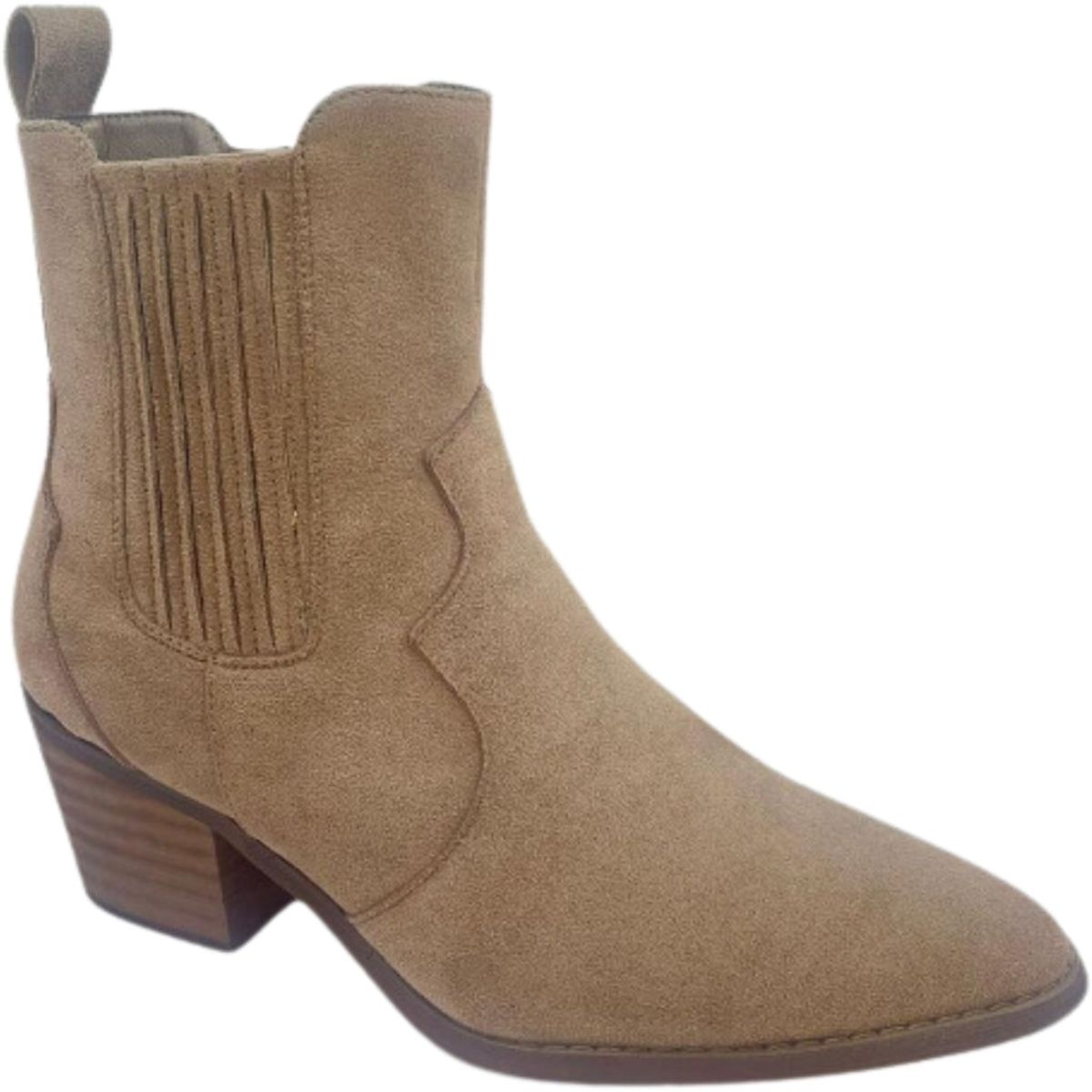 Sabine dame cowboystøvler 7885 - Taupe