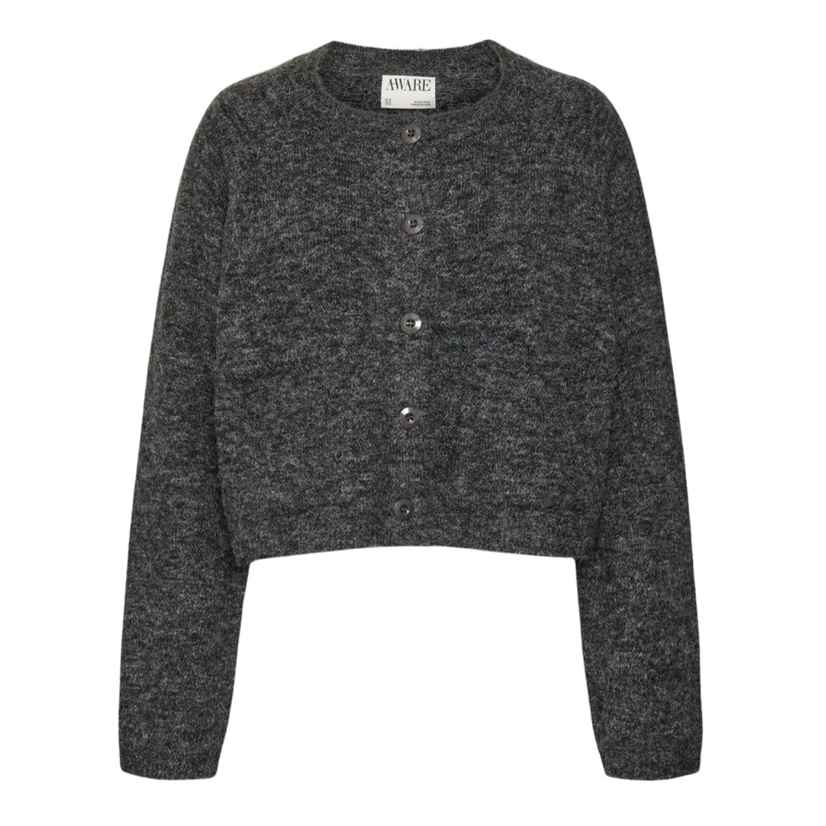 VERO MODA dame cardigan VMOKANNI - Dark grey melange