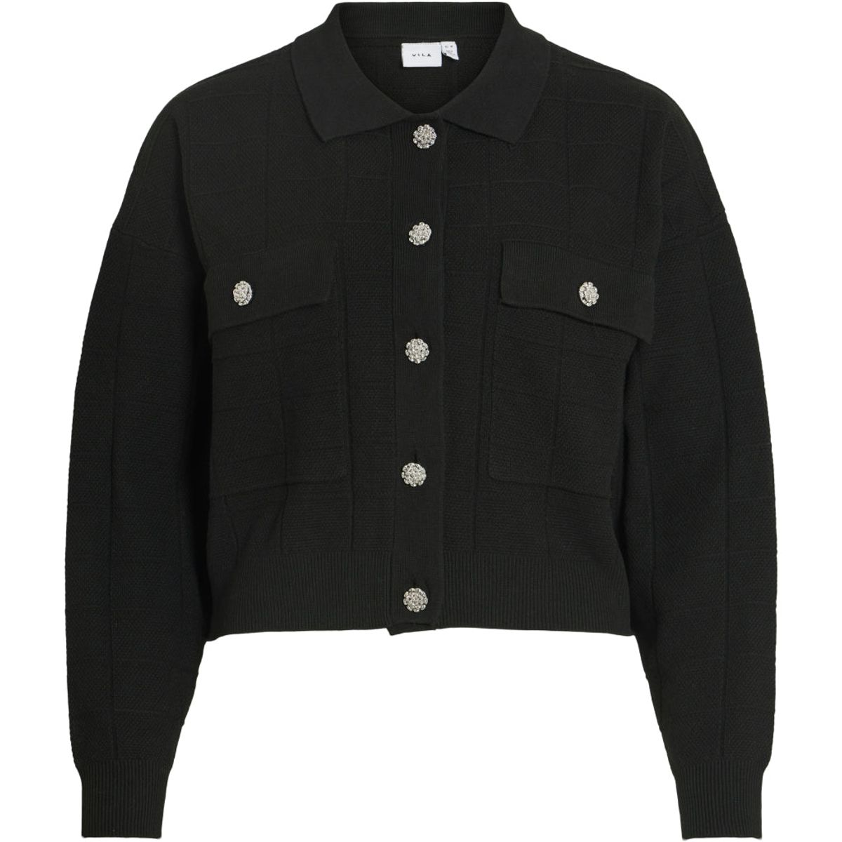 VILA dame cardigan VIJULISA - Black Beauty