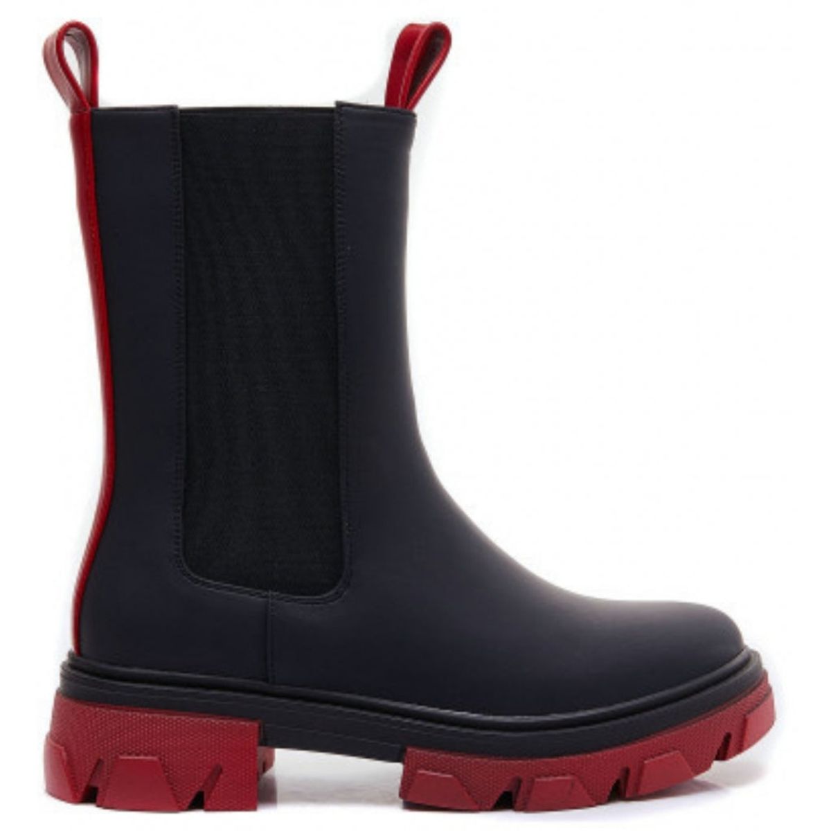 Dame støvle 7772A - Black / Red