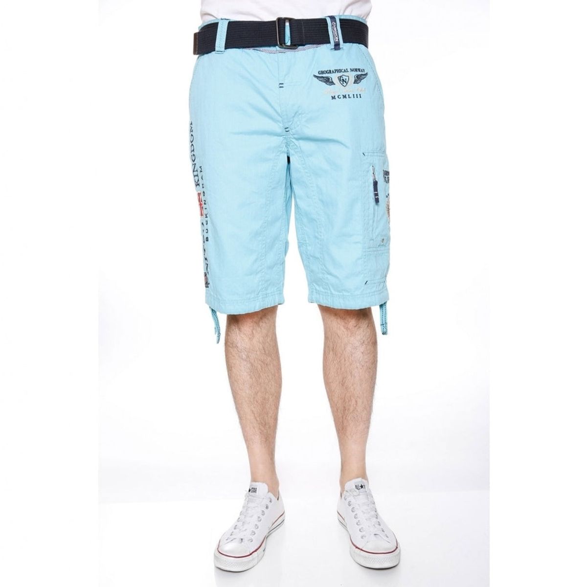 Geographical Norway Børne Shorts Pastrami - Turkis