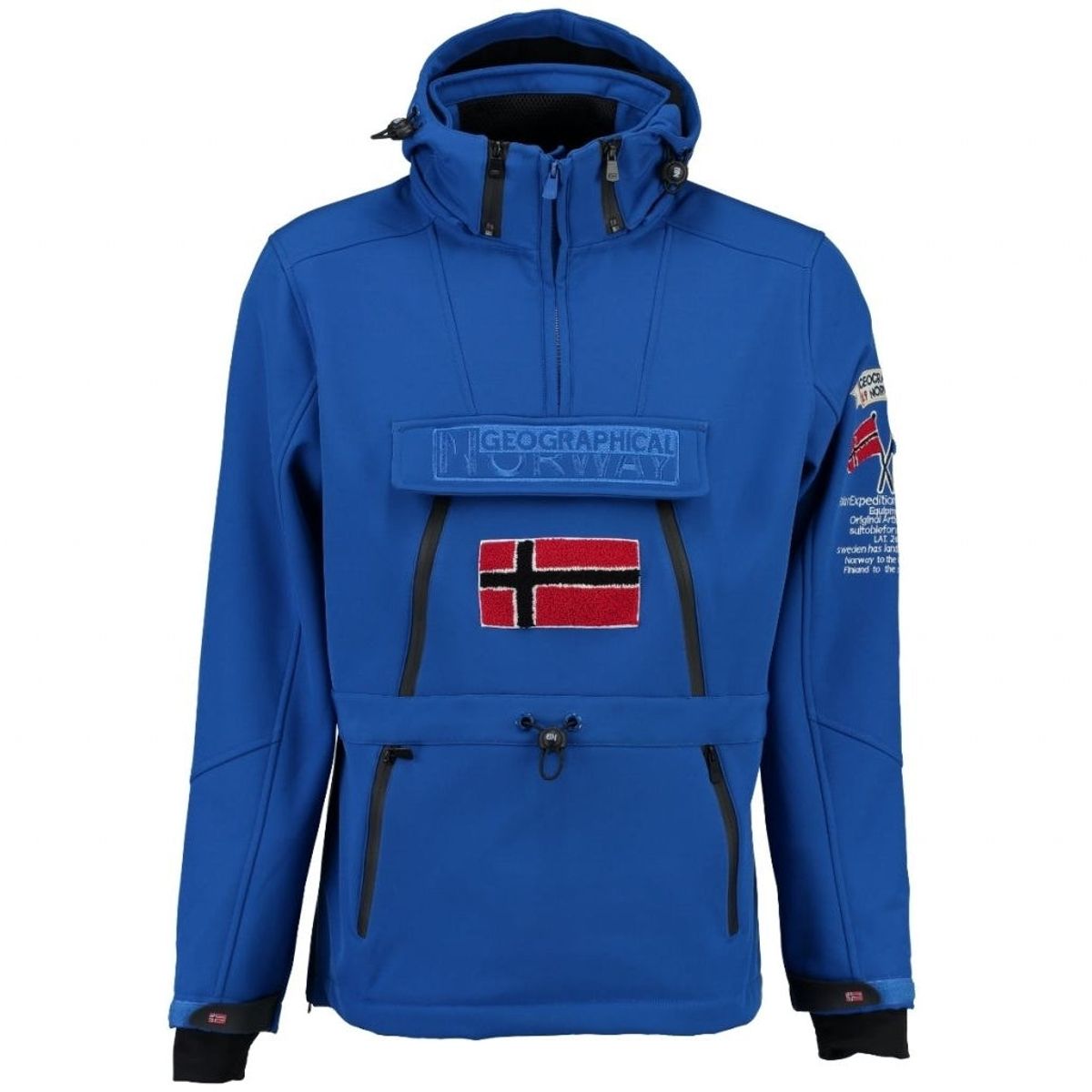 Geographical Norway Herre Anorak Softshell Jakke Tuilding - Blue