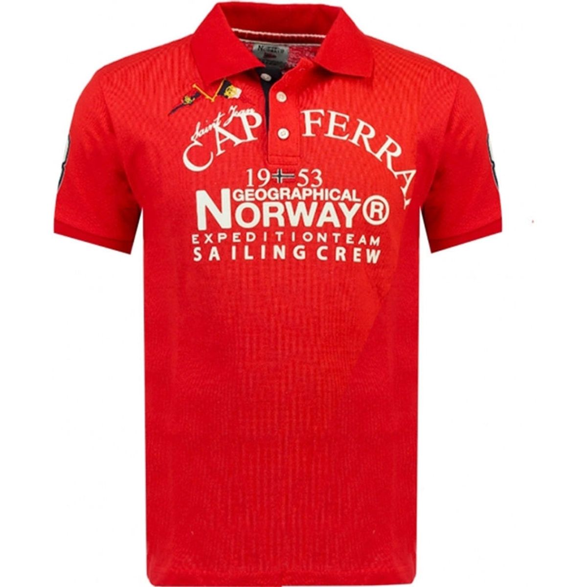 Geographical Norway herre polo Korsail - Red