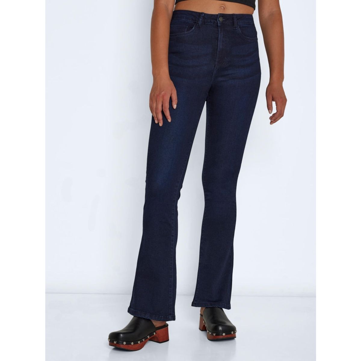 Noisy May dame bukser NMSALLIE - Dark Blue Denim