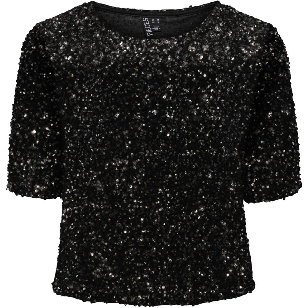 Pieces dame top PCKAM - Black Silver