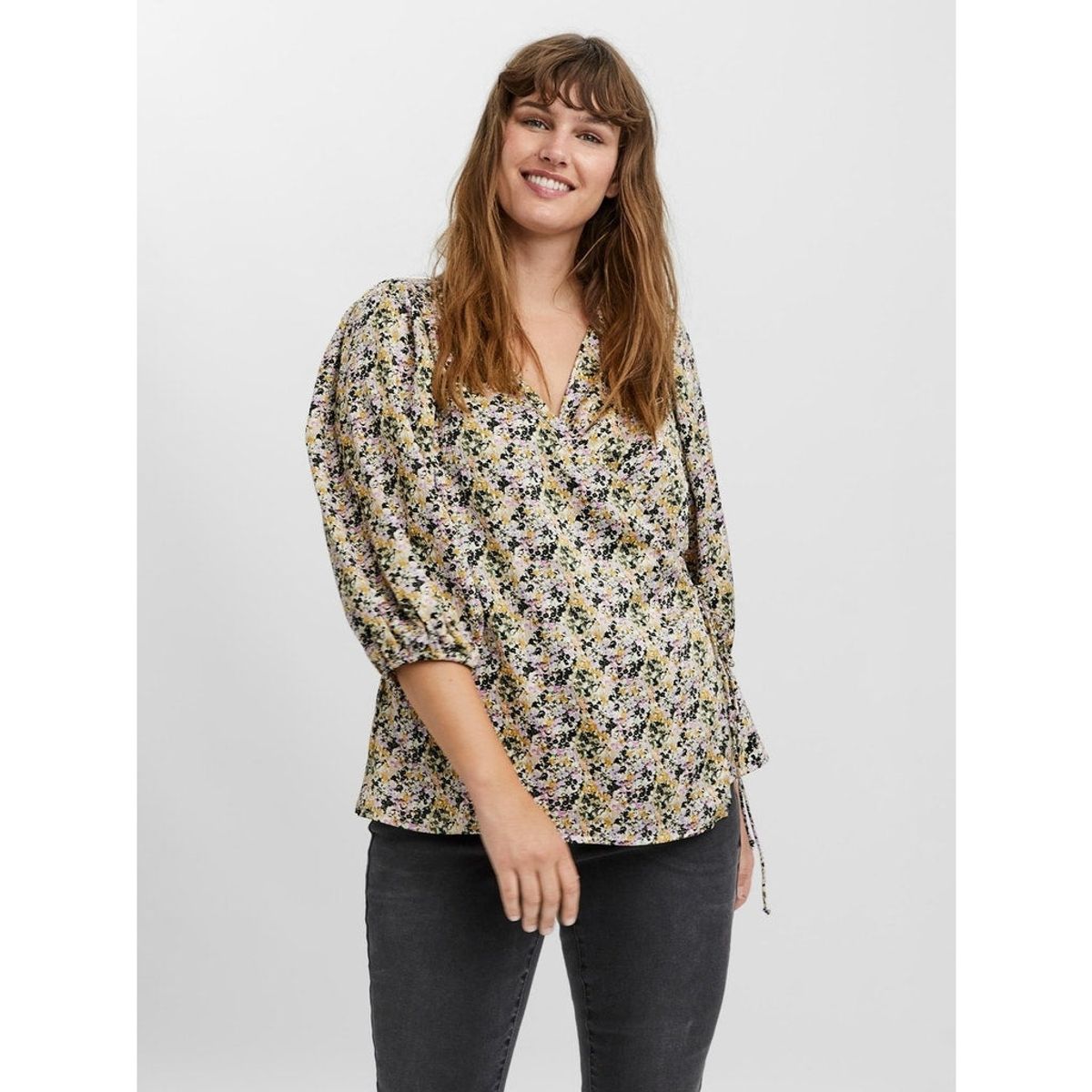 Vero Moda Curve dame bluse VMMINTI - Birch