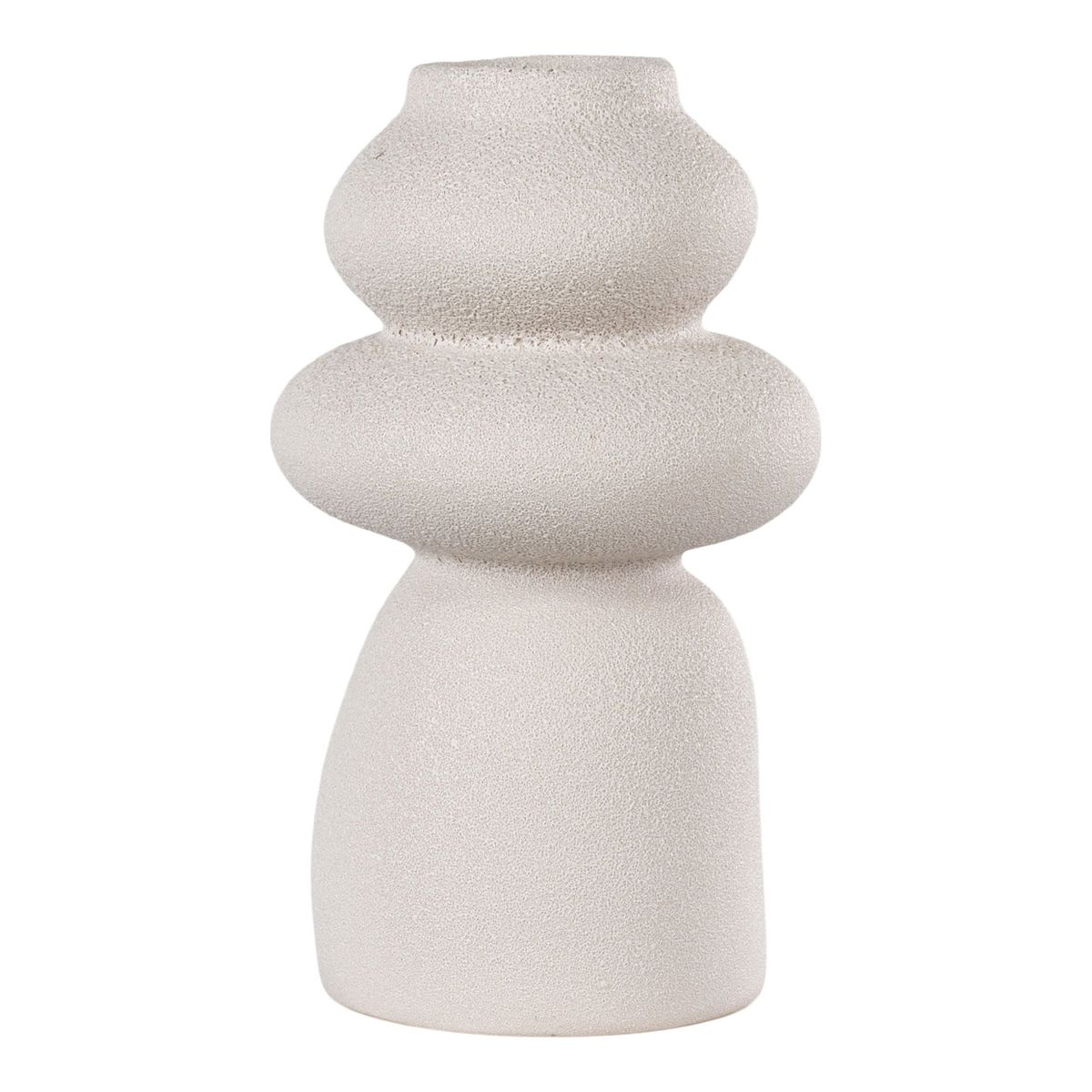 Vase - Vase, keramik, beige, ø14,5x26,5 cm