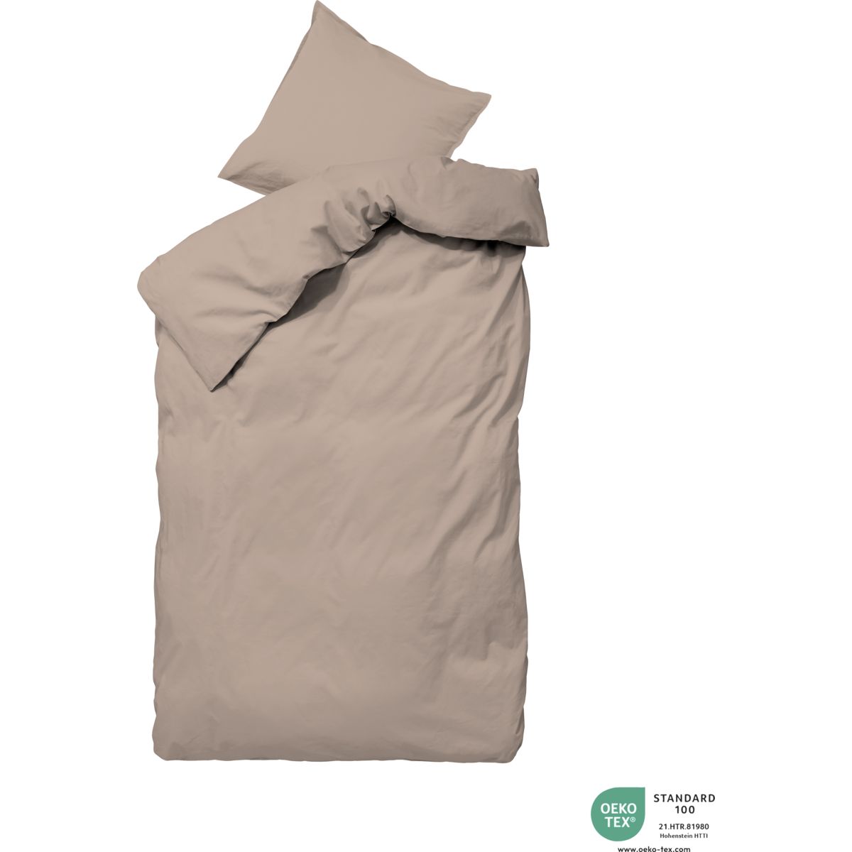 Bed linen, BNIngrid, Straw - Straw / Cotton (organic) / l: 210 cm, w: 150 cm, w: 60 cm, h: 50 cm