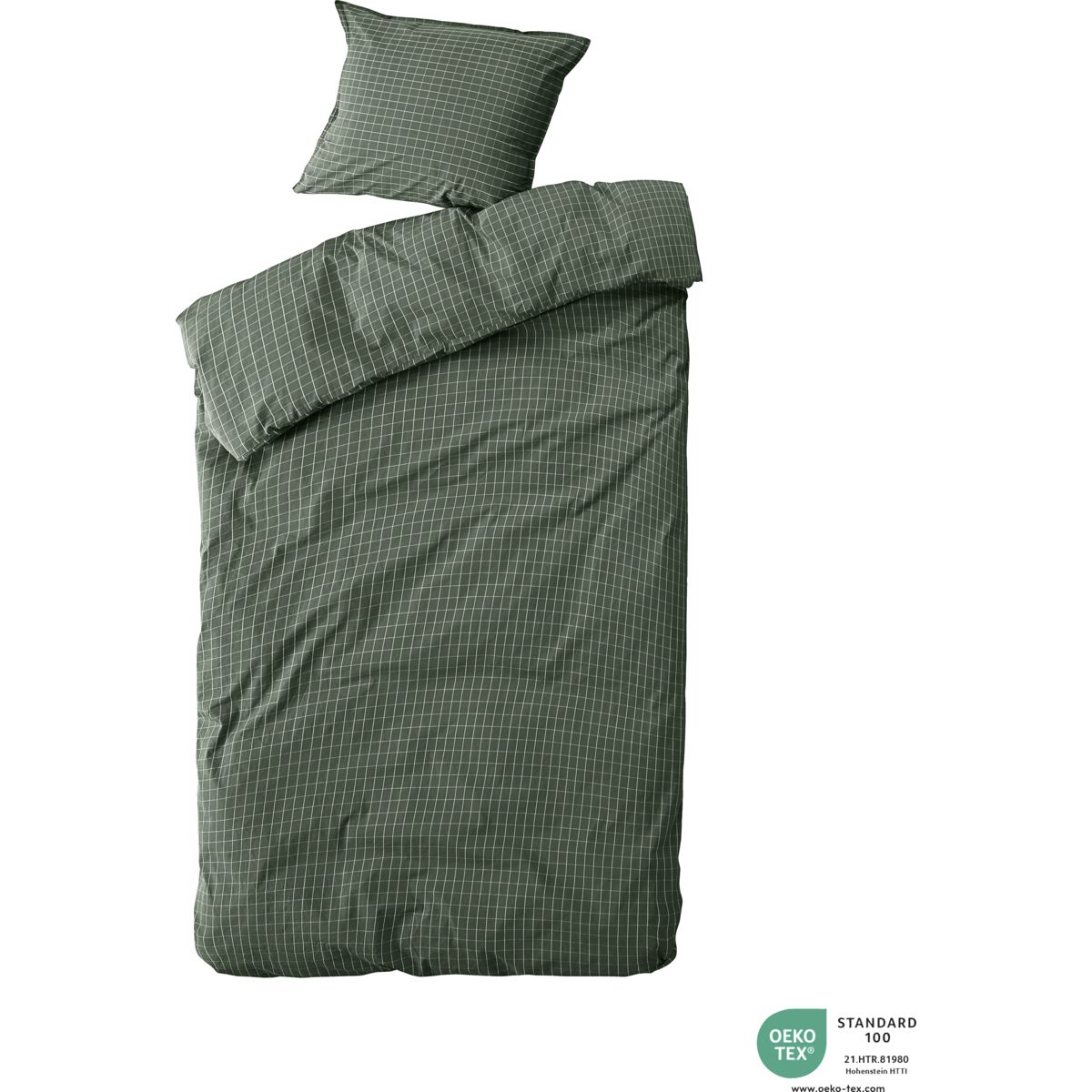 Bed linen, BNErika, Forest w. snow - Forest w. snow / Cotton (organic) / l: 210 cm, w: 150 cm, w: 60 cm, h: 50 cm