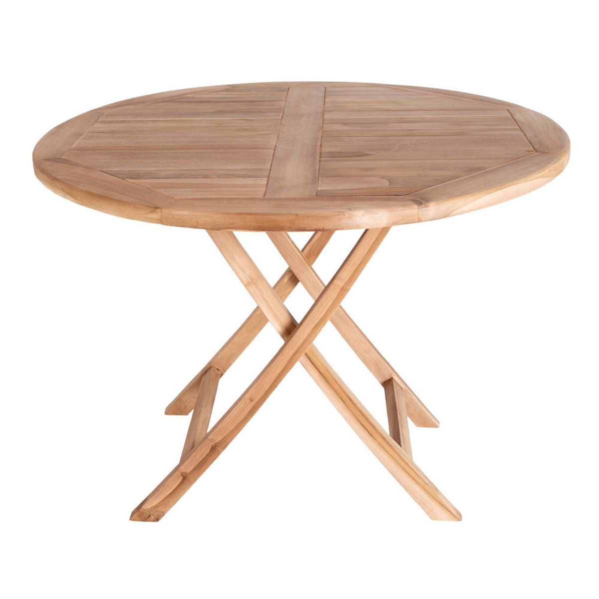 Oviedo Teak Spisebord - Spisebord i teaktræ, natur ø100x75 cm - Teak