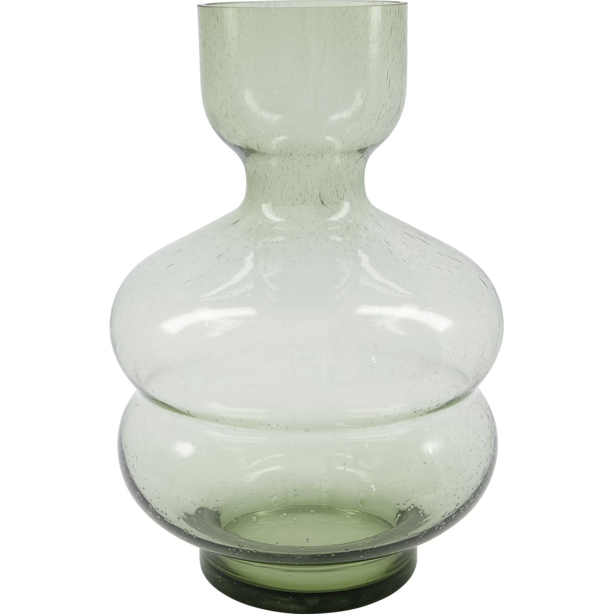 Vase, HDOrgani, Grøn - Green / Glass / h: 35 cm, dia: 24 cm