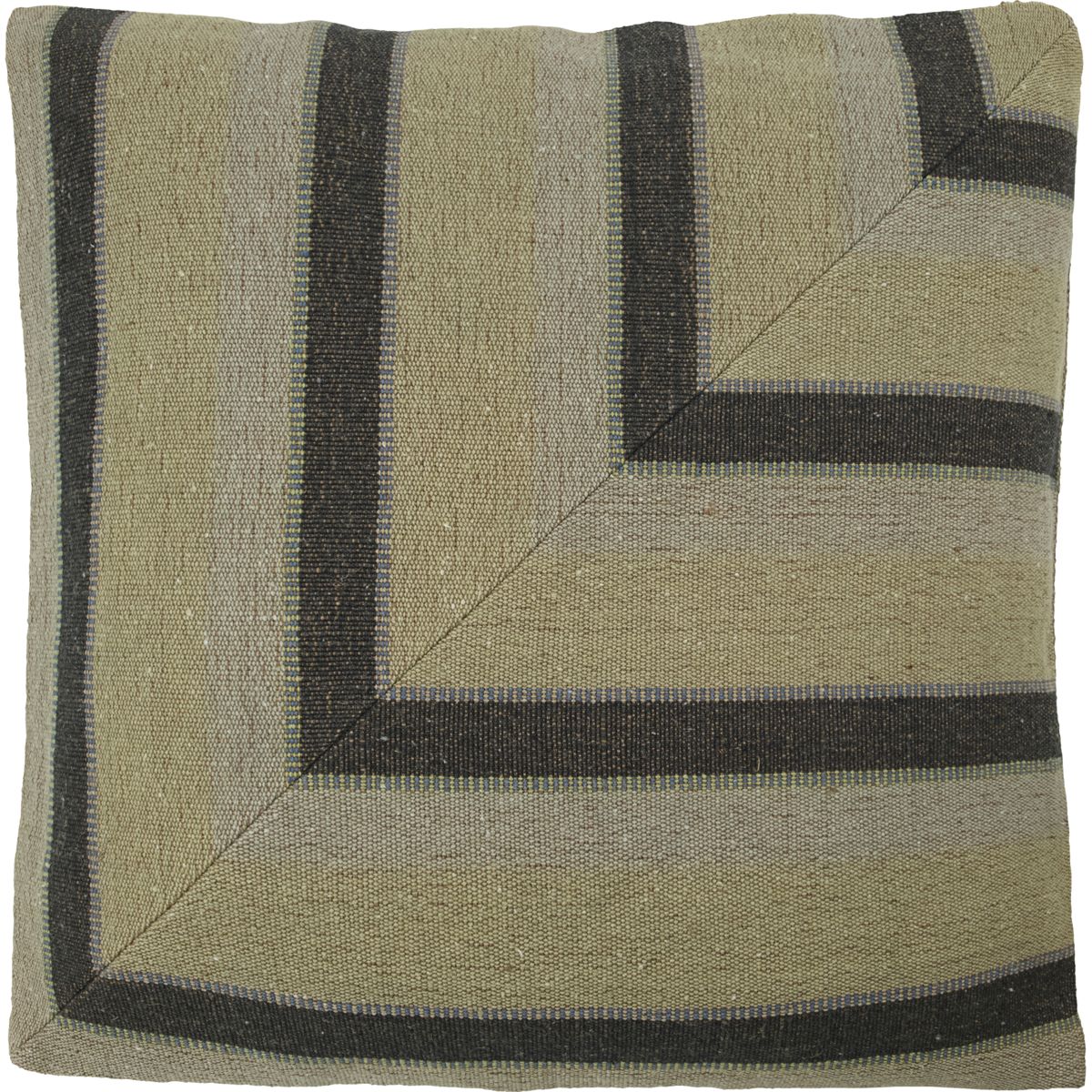 Pudebetræk, HDCanva & Pete, Beige;Grå - Beige/Grey / Cotton , Jute / l: 50 cm, w: 50 cm