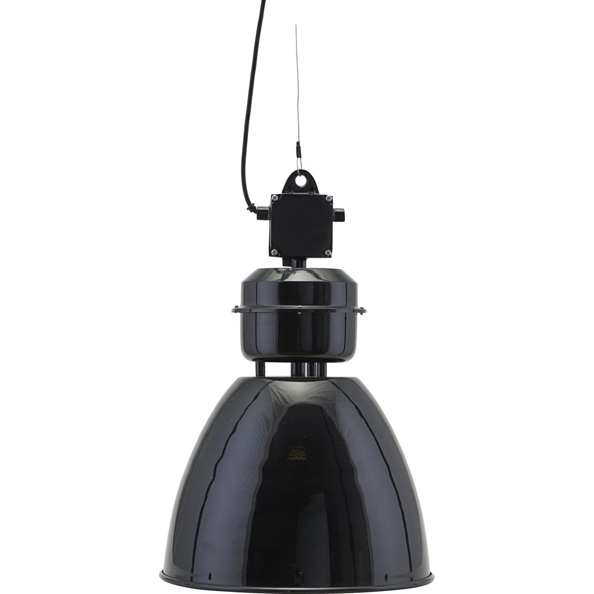 Lampe, HDVolumen, Sort - Black / Iron , Aluminium / h: 52 cm, dia: 35 cm