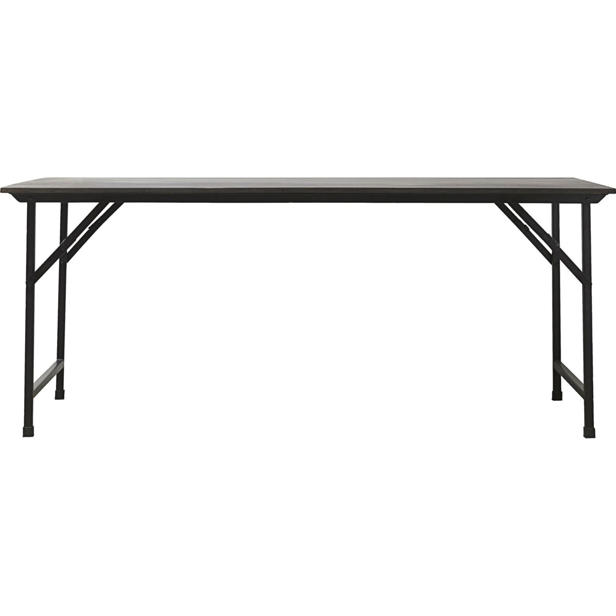 Spisebord, HDParty, Sort - Black / Table top: Mango Wood , Frame: Iron