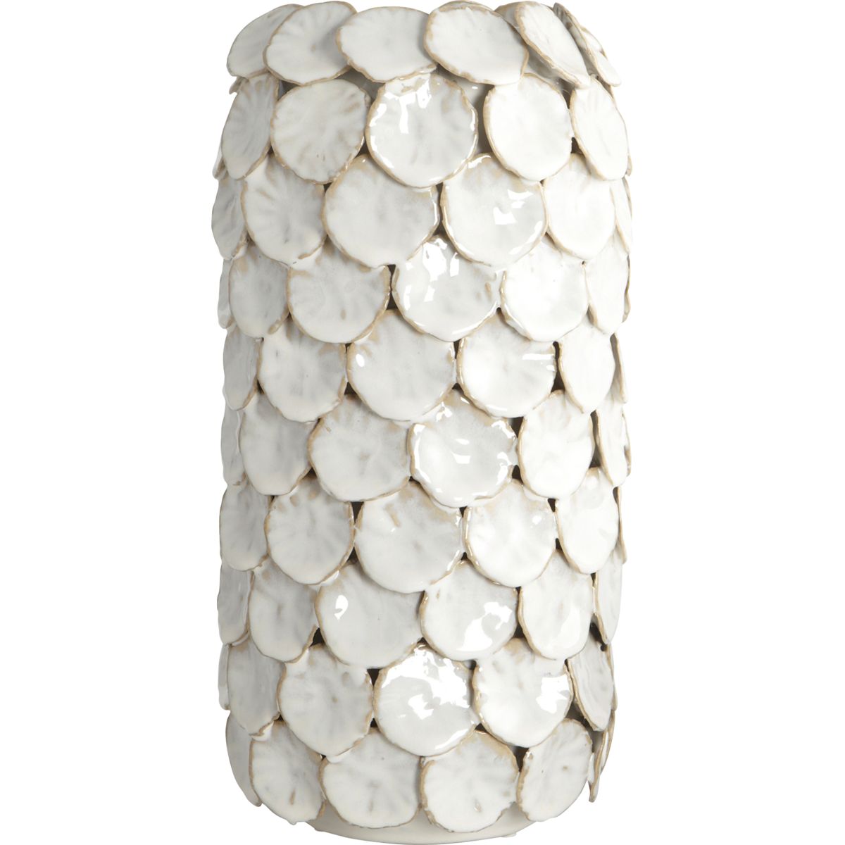 Vase, HDDot, Hvid - White / Earthenware / h: 30 cm, dia: 15 cm