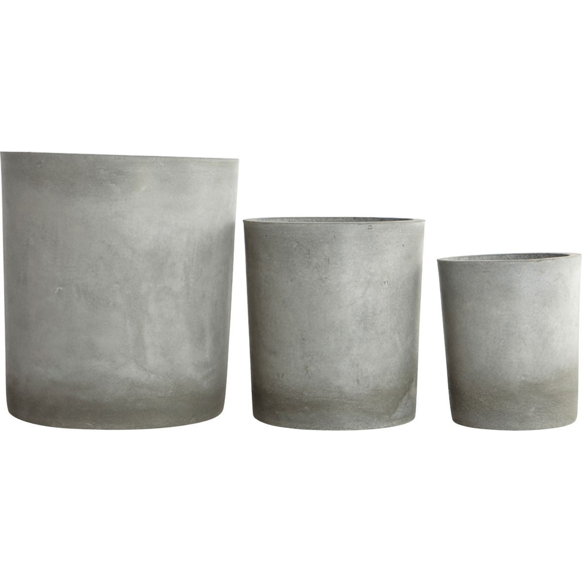 Urtepotte, HDAve, Lysegrå - Light grey / Cement / S:, h: 22 cm, dia: 18.5 cm, M:, h: 27 cm, dia: 24 cm, L:, h: