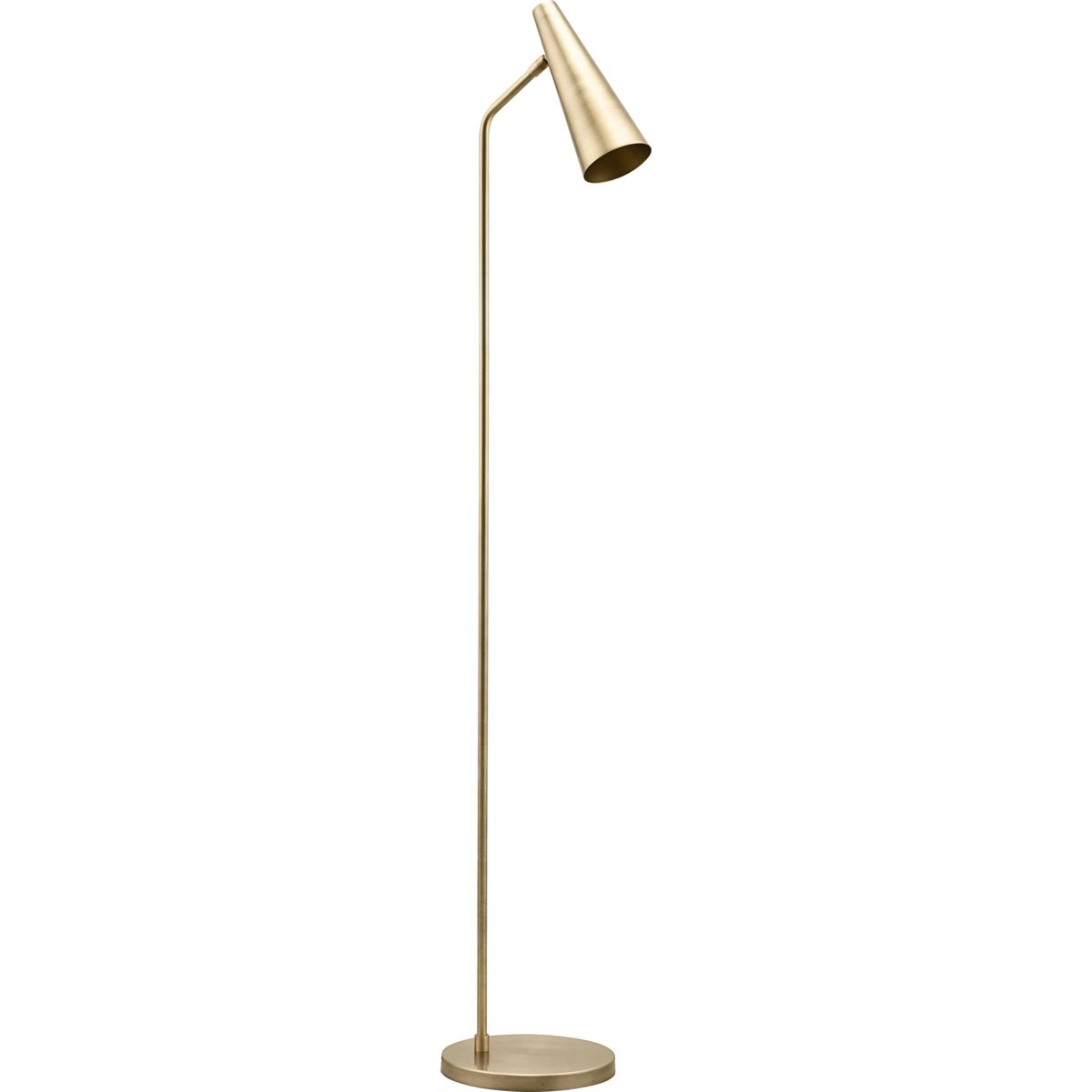 Gulvlampe, HDPrecise, Messing - Brass / Iron , Brass / h: 124 cm