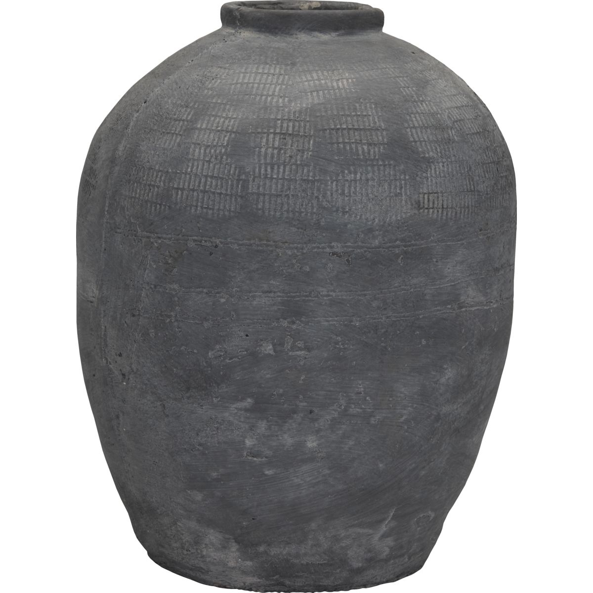 Vase, HDRustik, Beton - h: 47 cm, dia: 37 cm / Beton / Beton