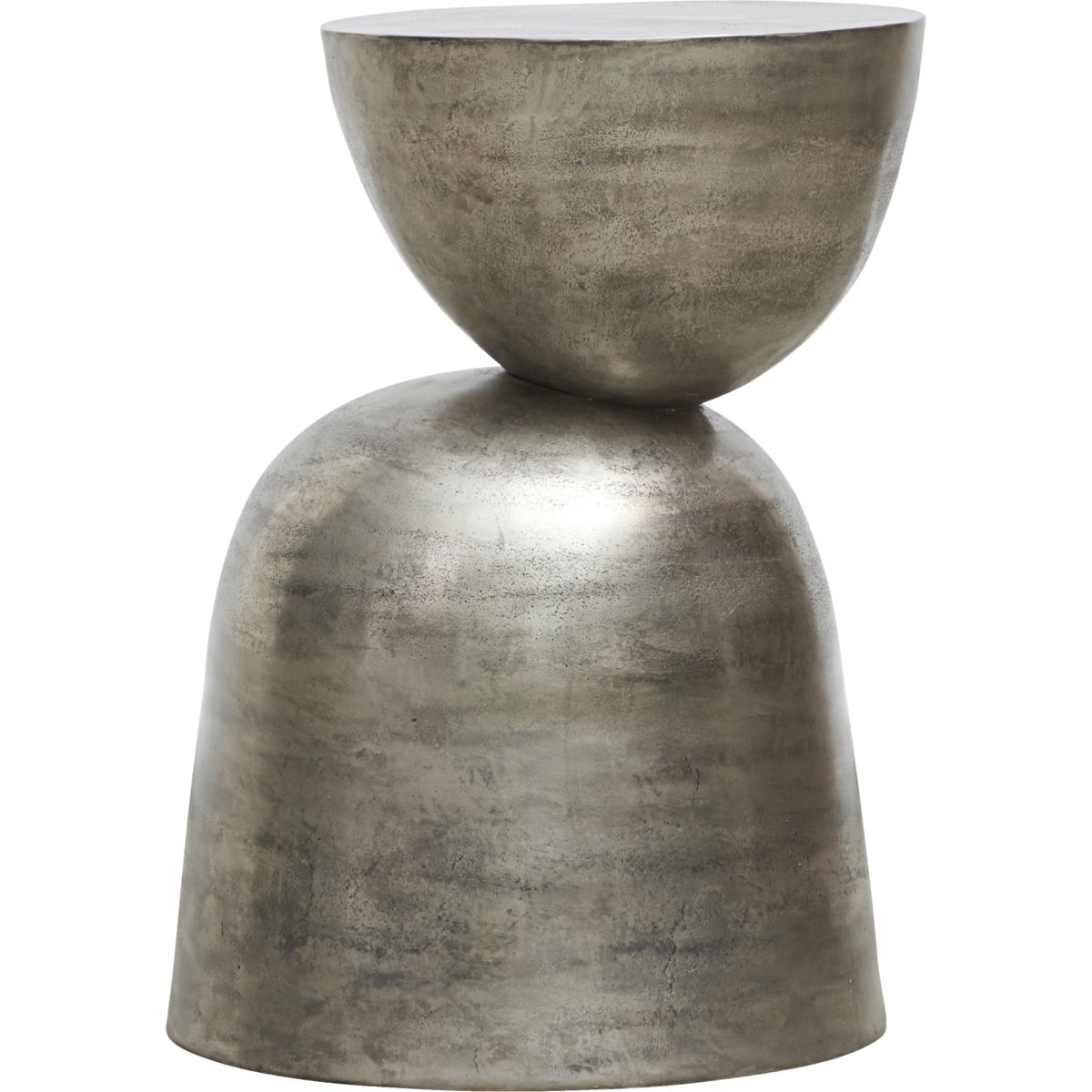 Sidebord, HDHeena, Oxideret metal - Metal oxidized / Aluminium / h: 55 cm, dia: 40 cm