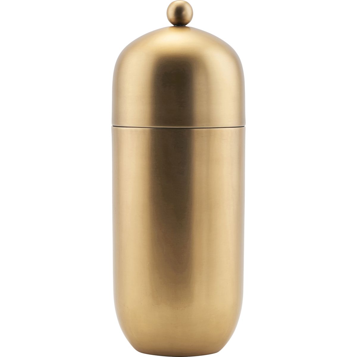 Shaker, HDAlir, Messingfinish - Brass finish / Stainless steel AISI 204CU / h: 21 cm, dia: 8.50 cm