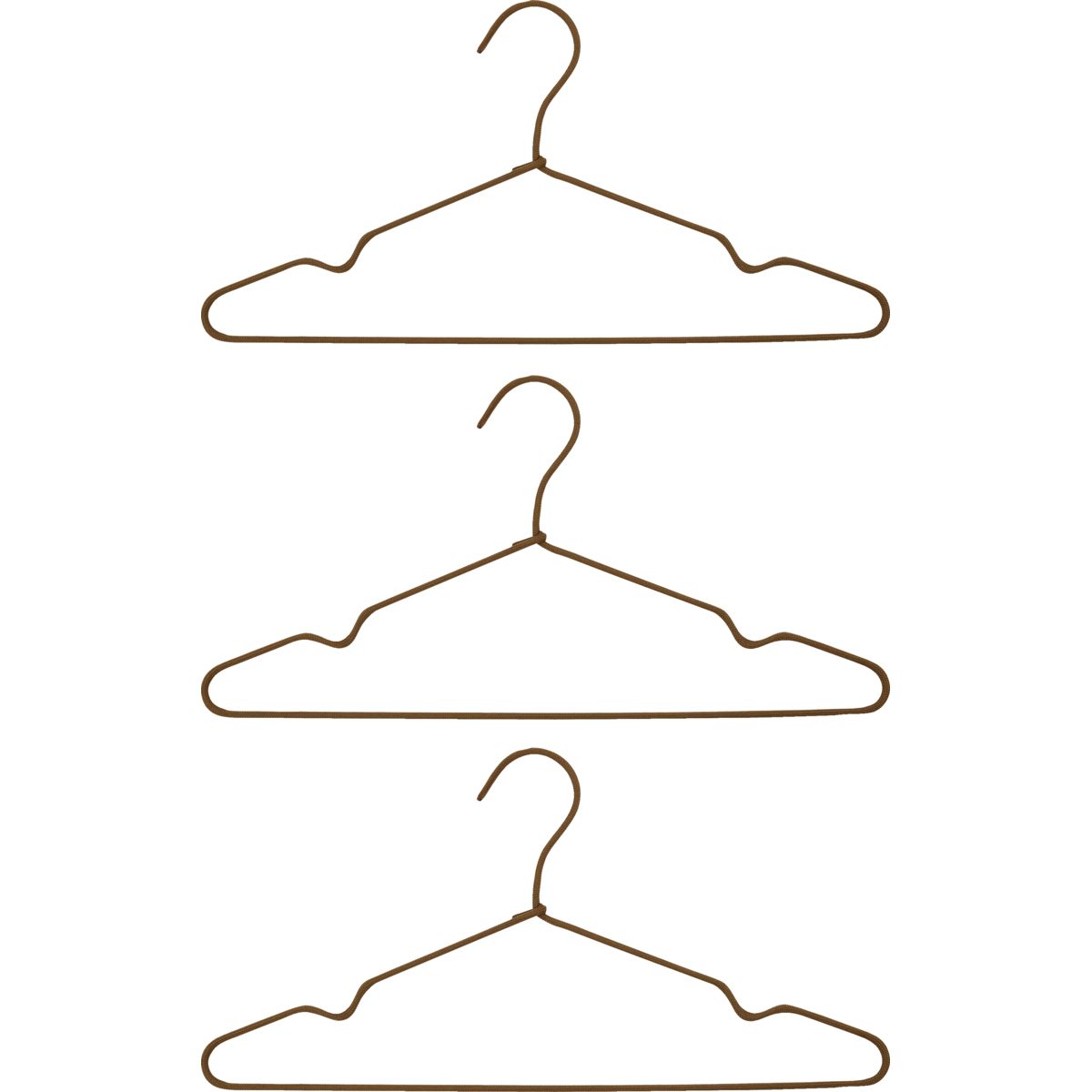 Hanger, HDWire, Brown - l: 40.2 cm, h: 20.8 cm / Brun