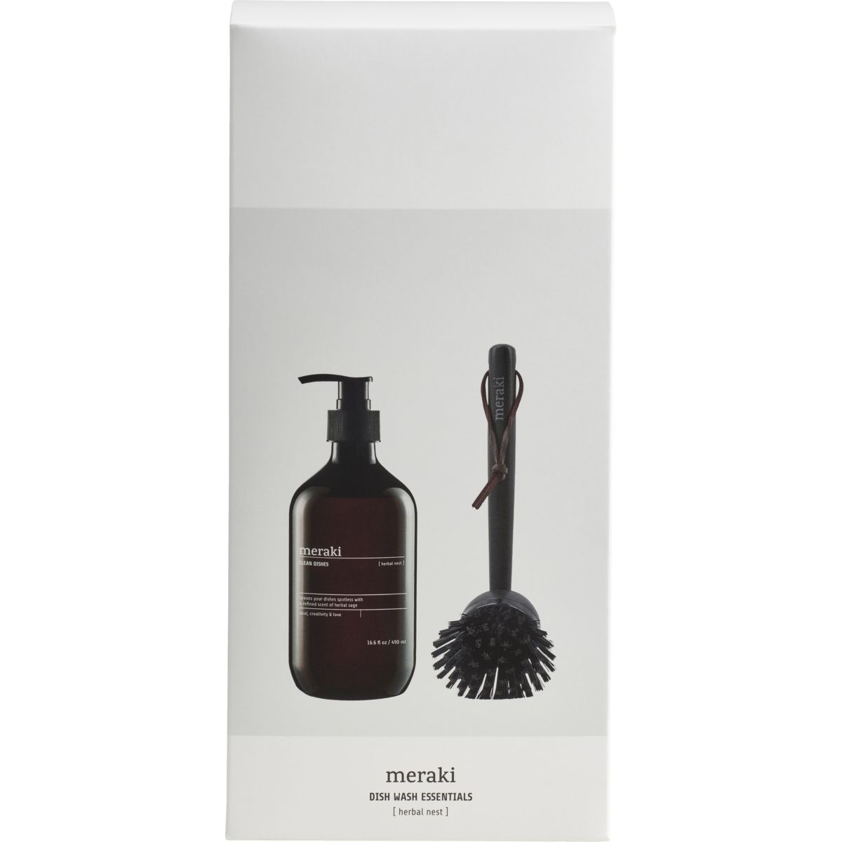 Gaveæske, Herbal nest, Dish wash essentials, Hvid - l: 8 cm, w: 11 cm, h: 23.5 cm