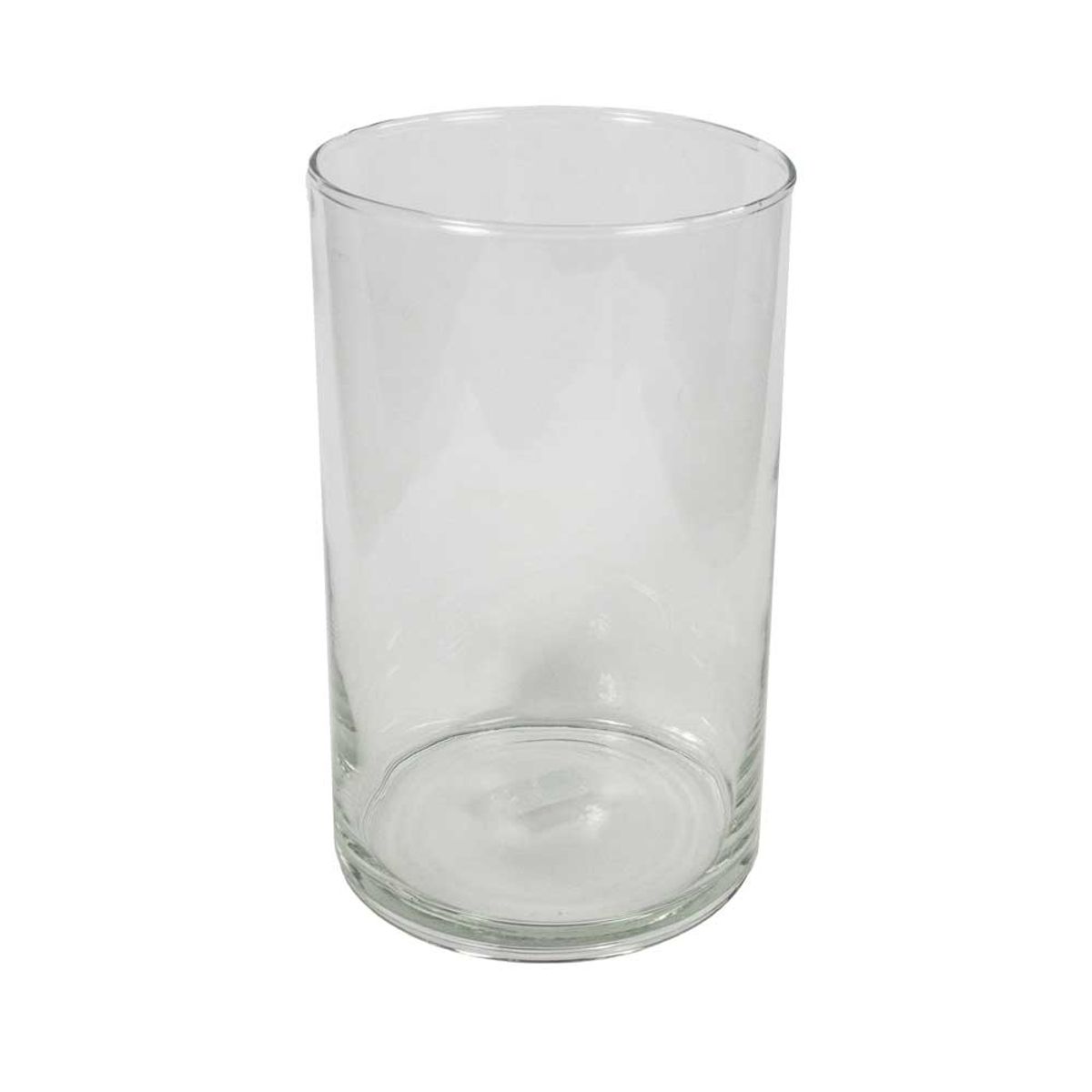 Vase til krukke - Clear - Glas - H: 25 Ø: 15 cm