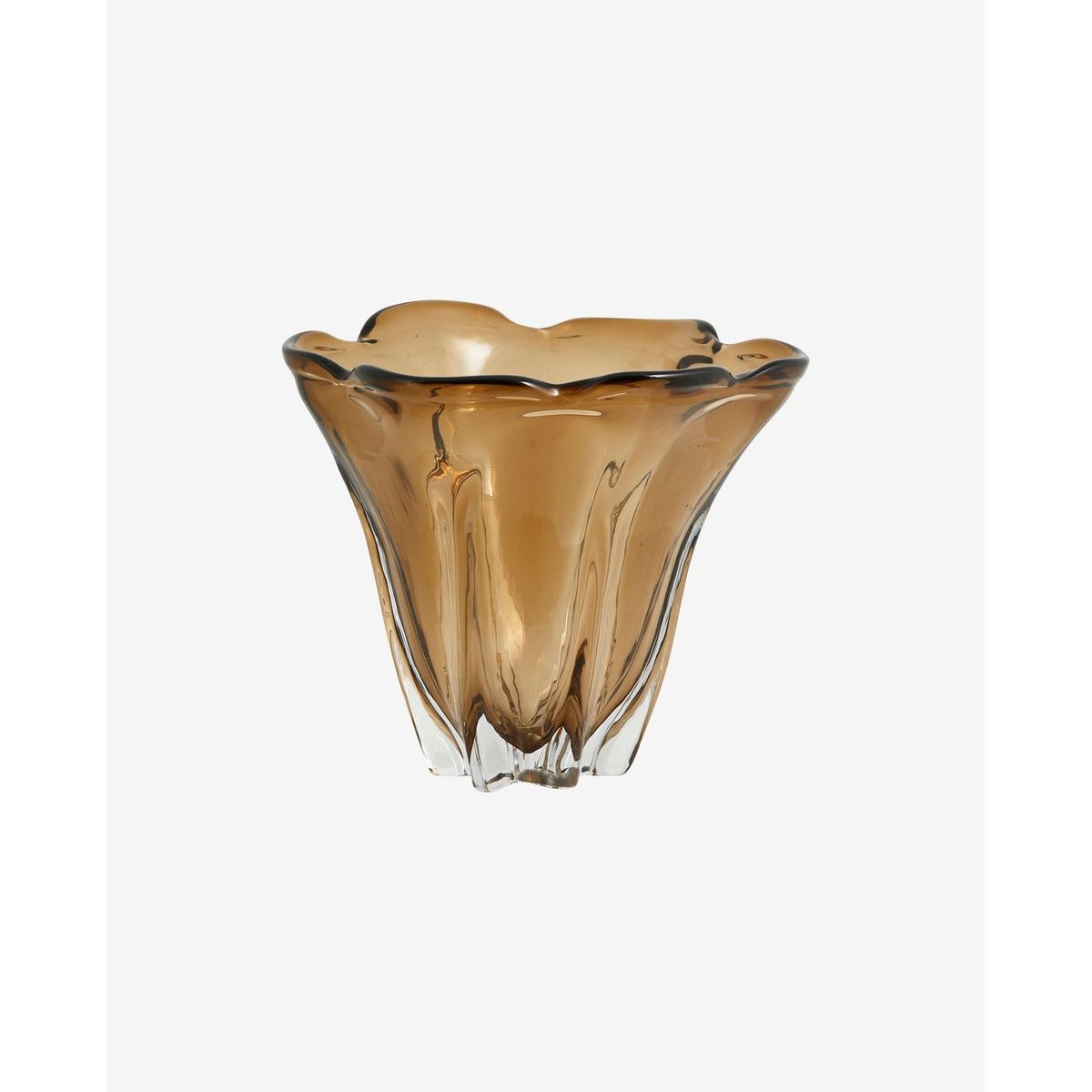 Nordal FLOTTA vase, brown