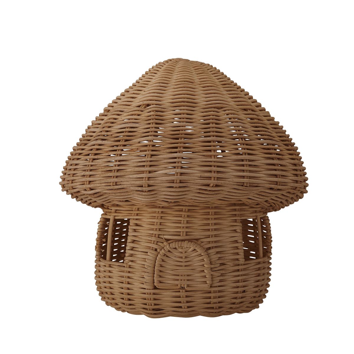 Dodi Dukkehus m/Låg, Brun, Rattan - D23xH25 cm - Brown / D23xH25 cm / Rattan