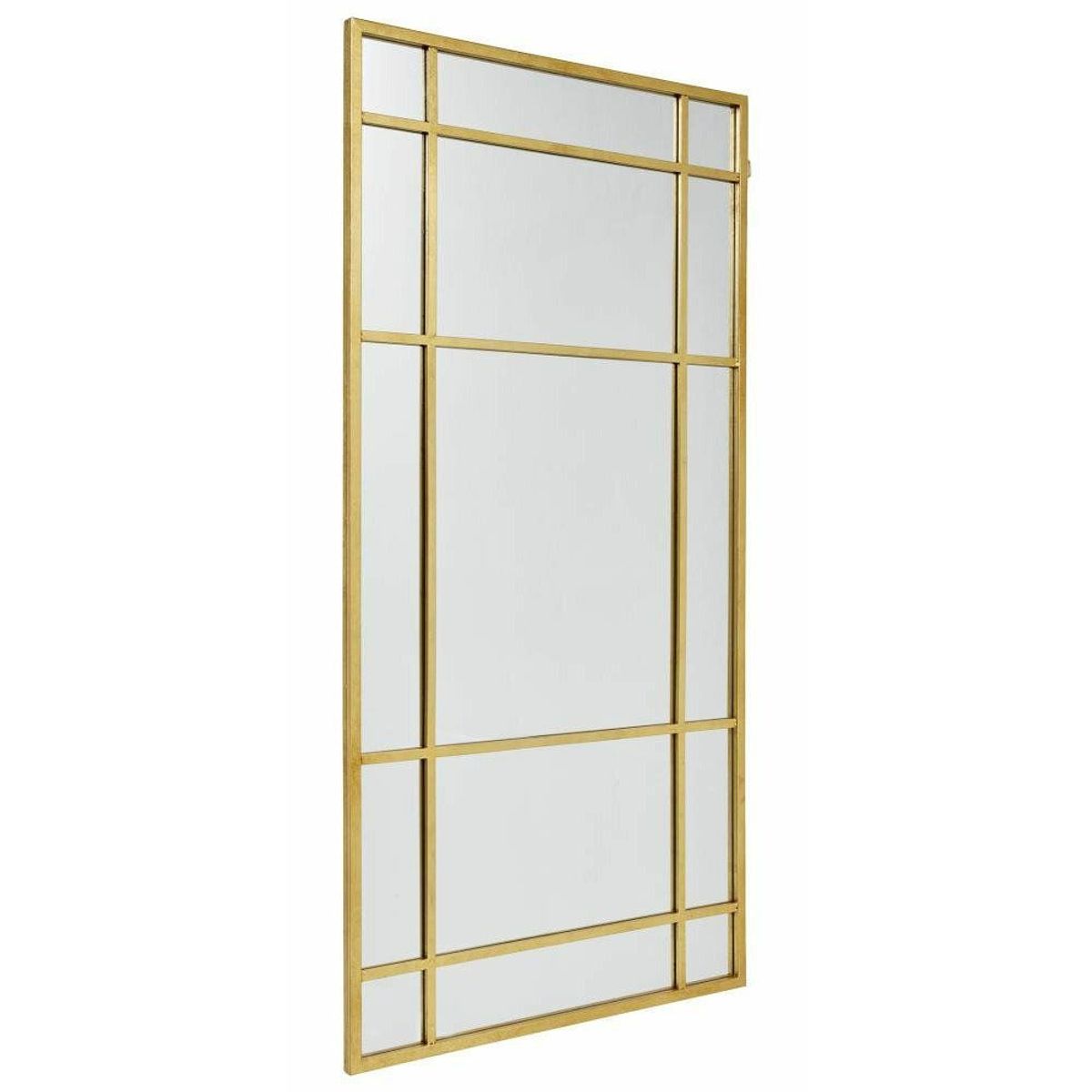 Nordal SPIRIT spejl med jernramme - 204x102 cm - guld finish