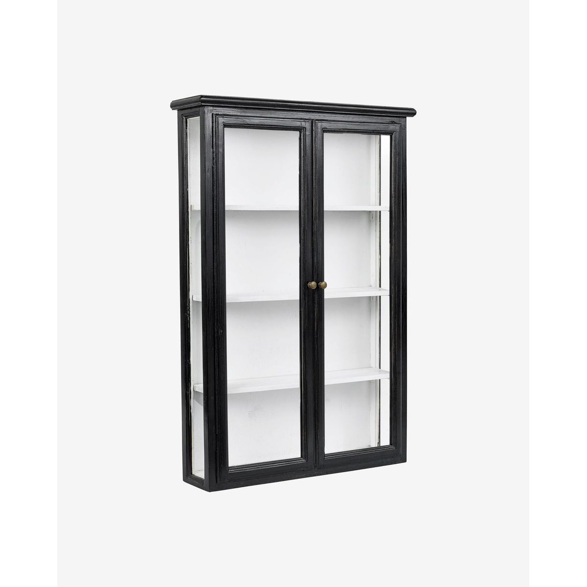 Nordal A/S CLASSIC wall cabinet, double, black