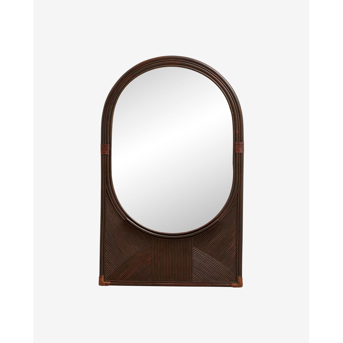 Nordal A/S TURA mirror w/shelf, M - brown