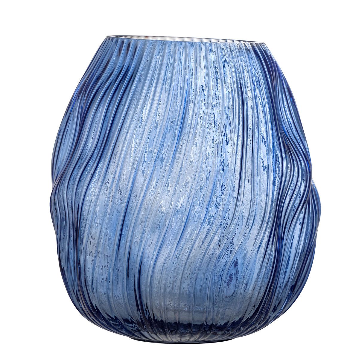 Creative Collection Leyla Vase, Blå, Glas