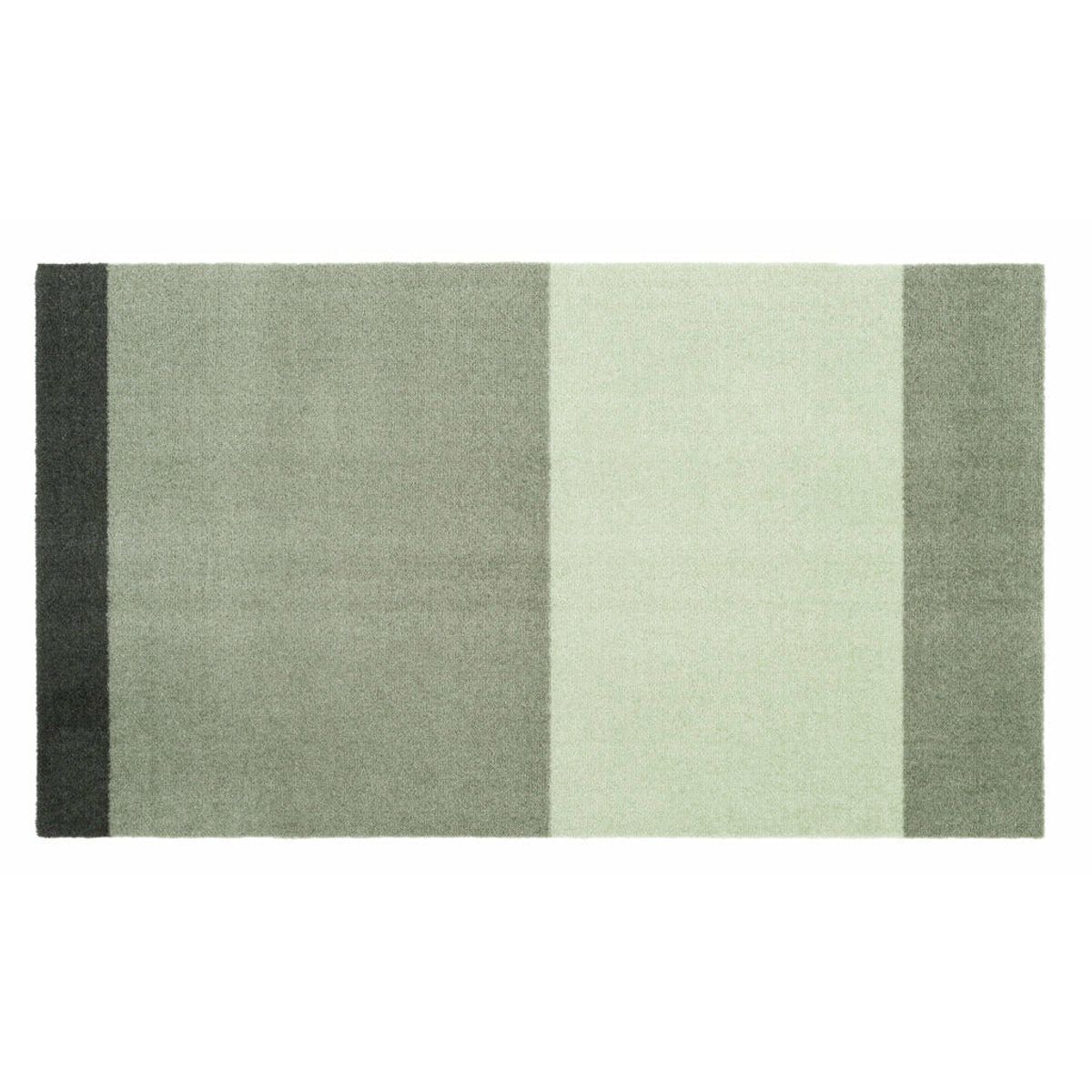 STRIPES HORISONTAL - LYS/STØVET/MØRK GRØN - Grøn: Lys/Støvet/Mørk / 40x60x0,7