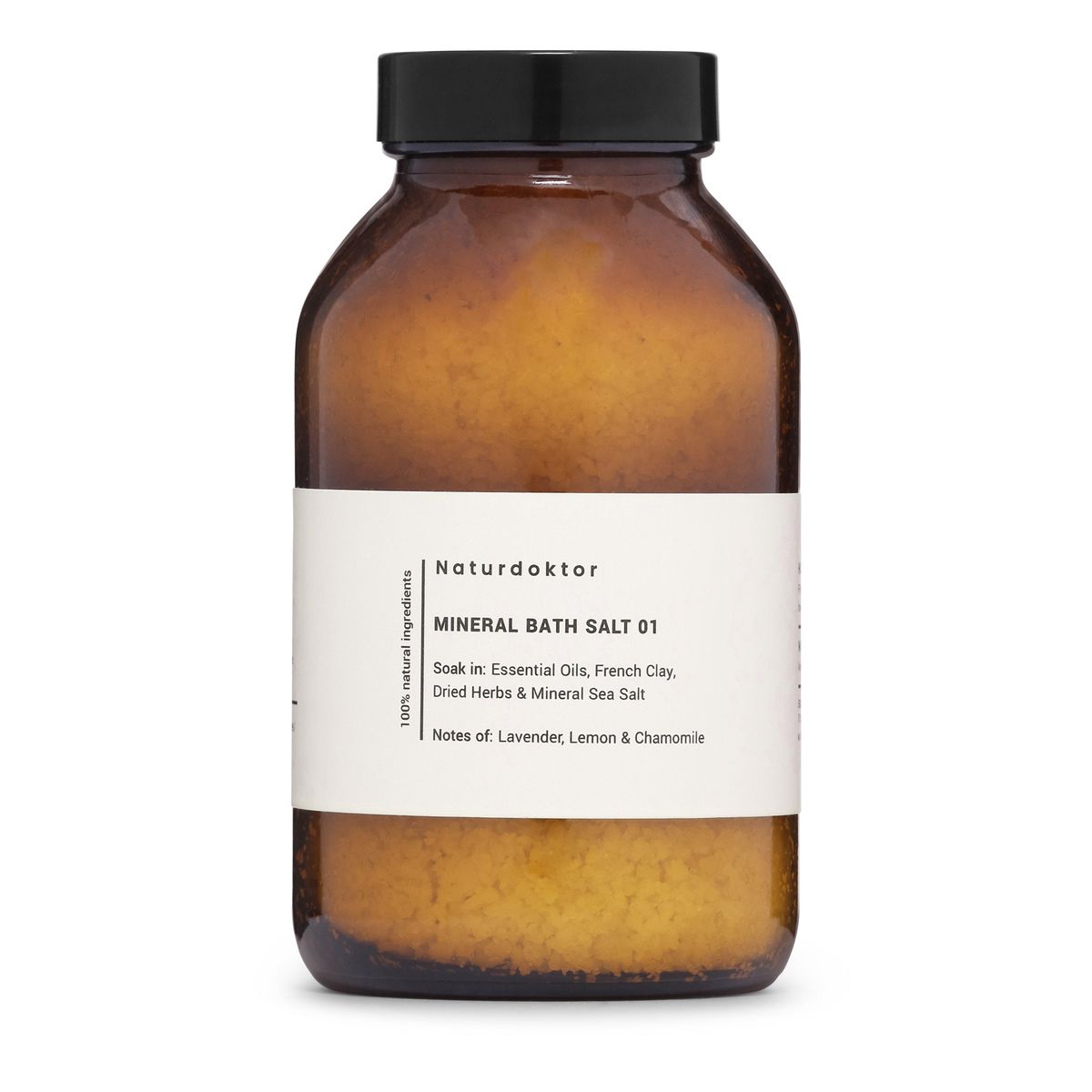 Naturdoktor badesalt 01 - Mineralbadesalt - Lavendel, citron & kamille - 500 g.