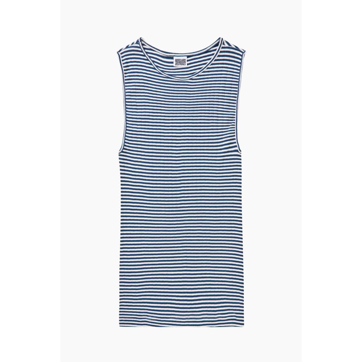 NPS Tank Top Fine Stripe - Marine/Ecru - Nørgaard på Strøget - Stribet One Size