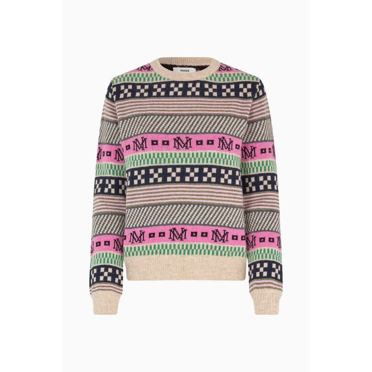 New Nordic Sonda Sweater - MN Jacquard Multi - Mads Nørgaard - Mønstret M