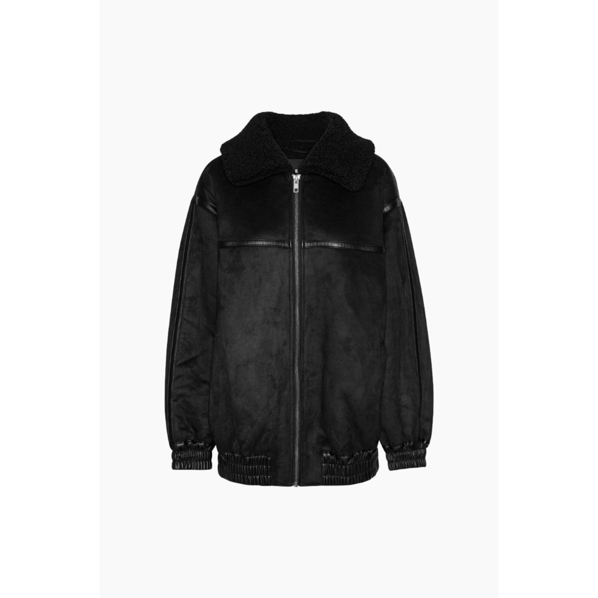 Oversized Bomber Jacket - Black - ROTATE - Sort M