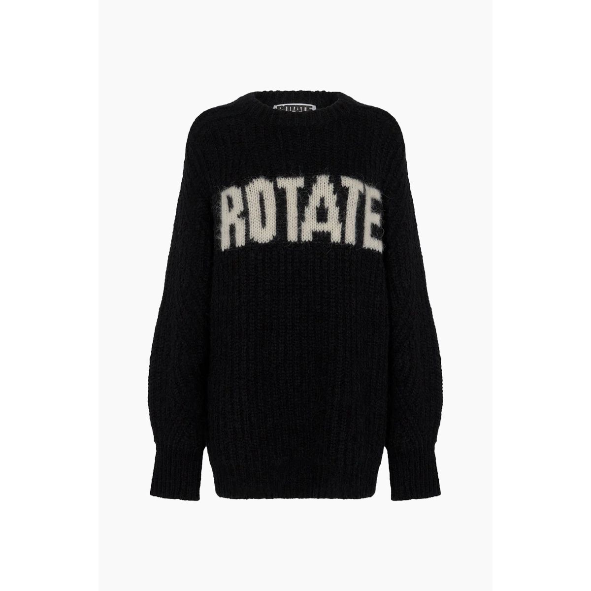 Oversized Logo Jumper - Black - ROTATE - Sort XS