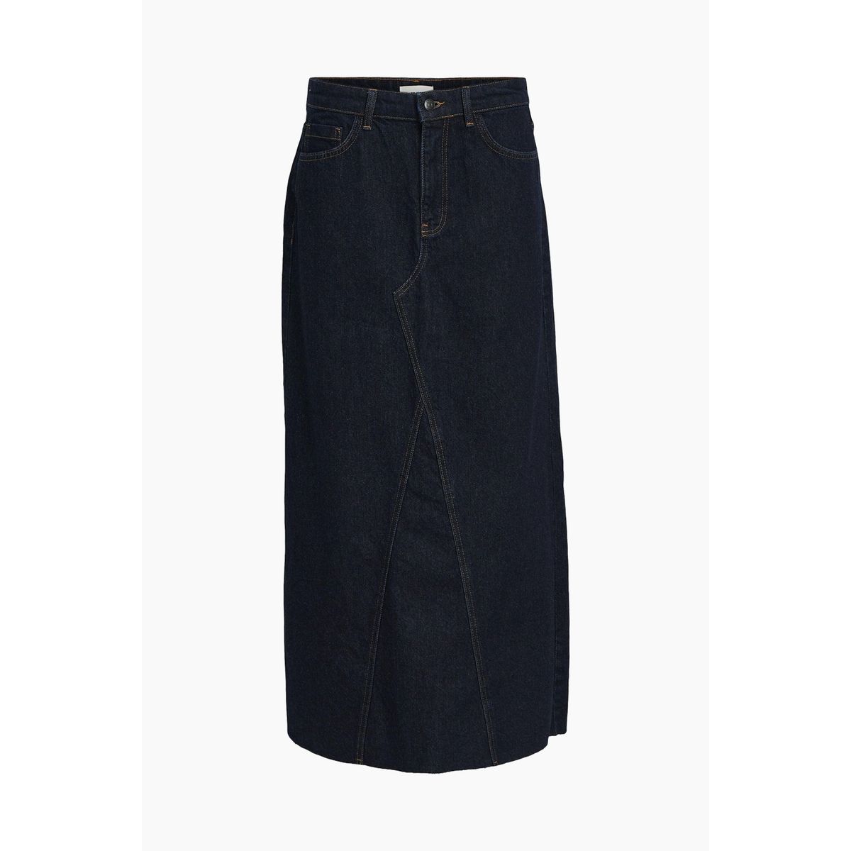 ObjHarlow Long Denim Skirt - Dark Blue Denim - Object - Blå XL