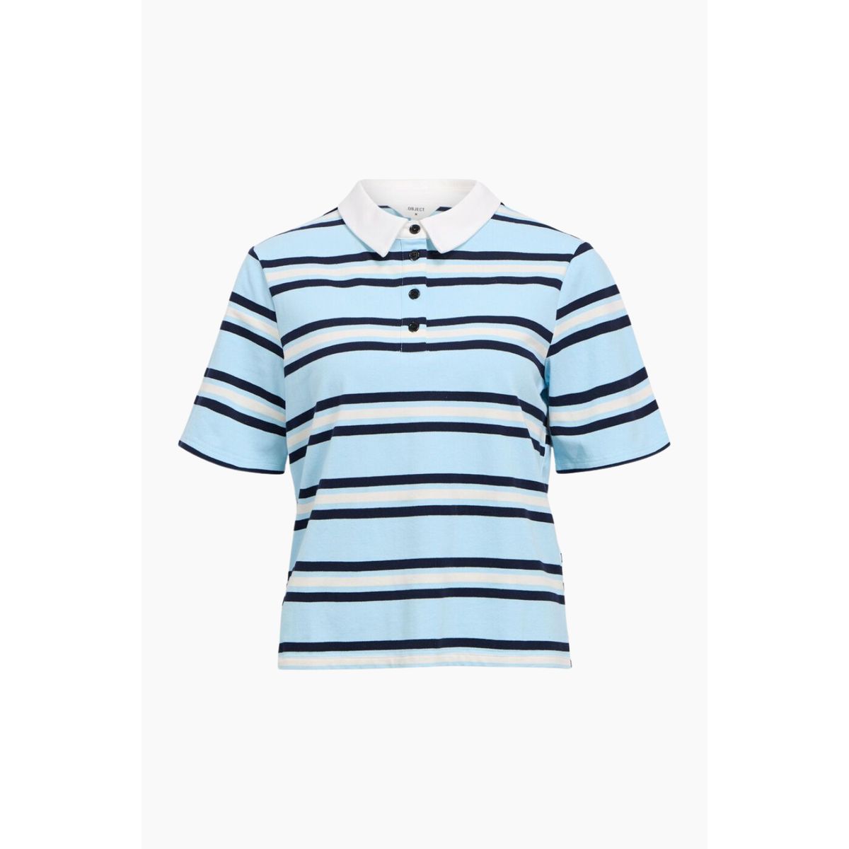 Objnana SS Re Polo Top - Kentucky Blue/Sky Captai - Object - Stribet L