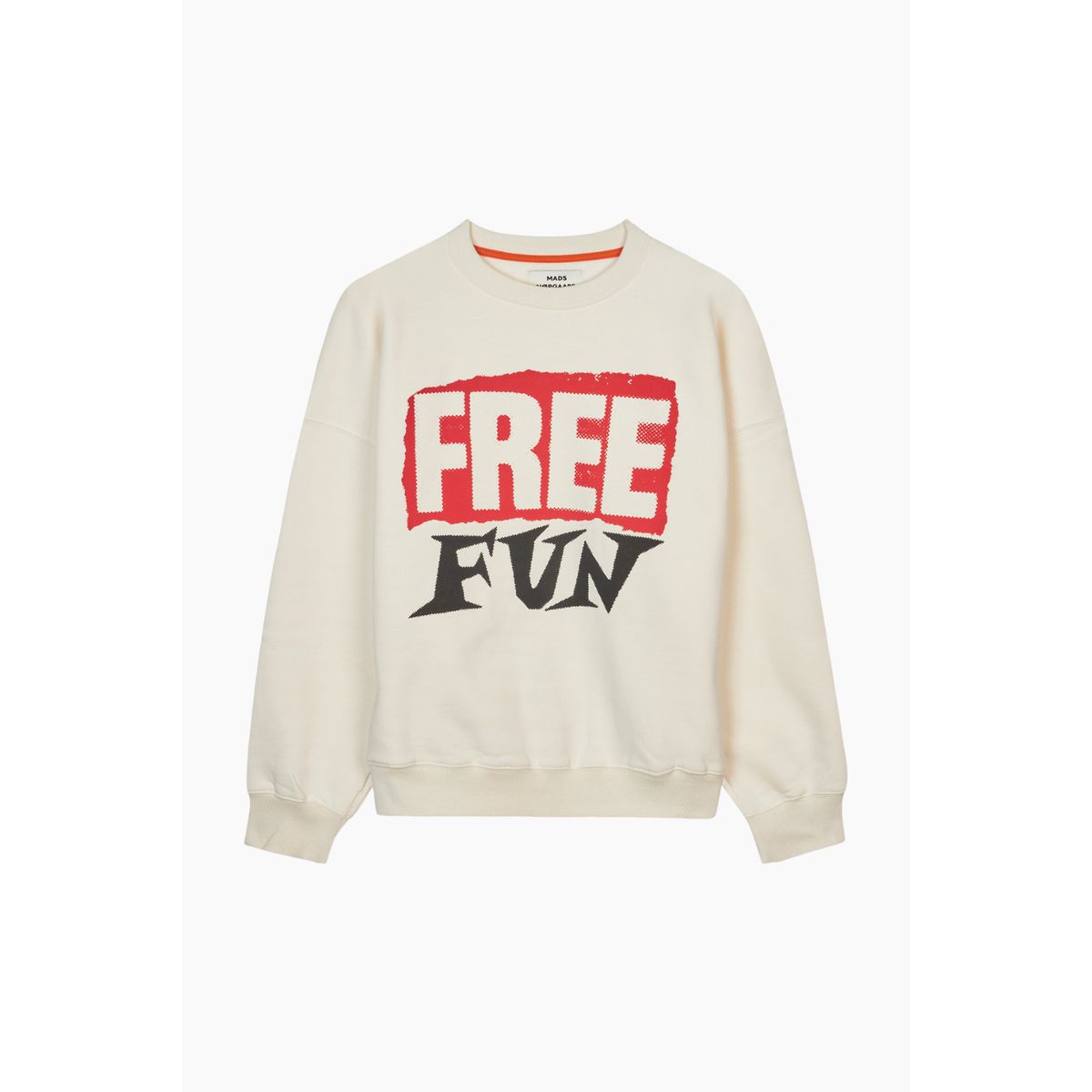 Organic Sweat Atli Sweatshirt - Snow White - Mads Nørgaard - Creme S