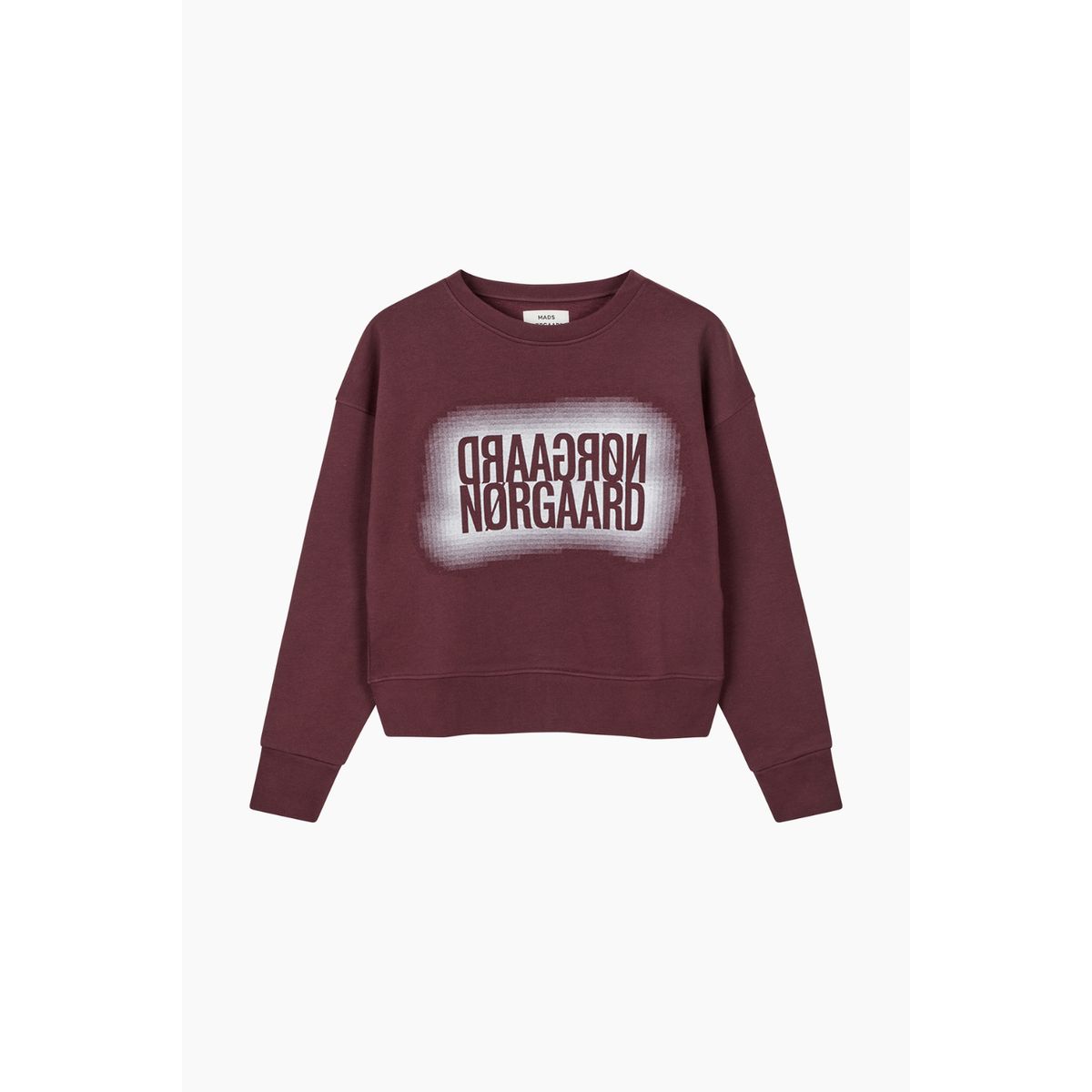 Organic Sweat Tilvina Sweatshirt - Sassafras - Mads Nørgaard - Bordeaux XS