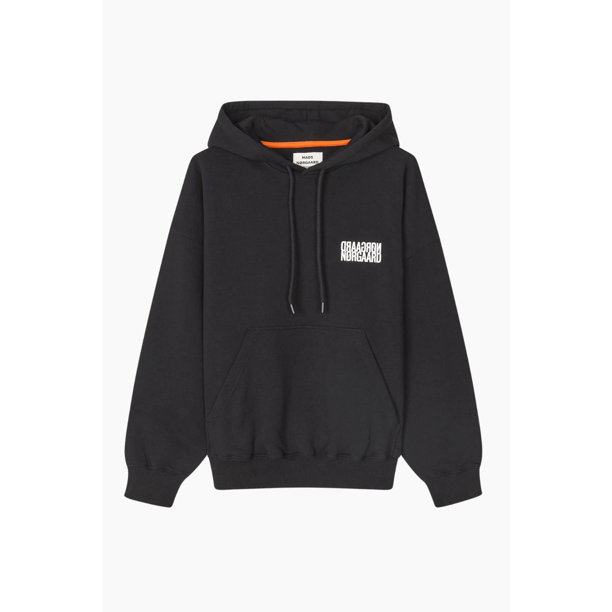 Organic Sweat Atlas Hoodie - Black - Mads Nørgaard - Sort XS