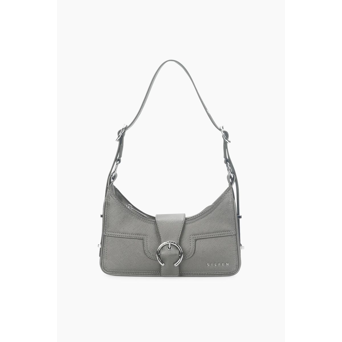 Alba Shoulder Bag - Dark Chrome - Silfen Studio - Grå One Size