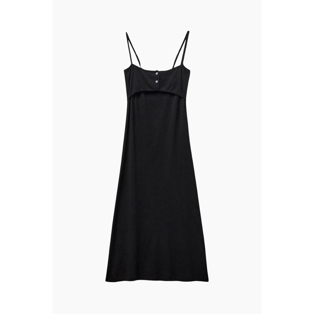 Bella-BL Strap Dress - Black - Blanche - Sort XS