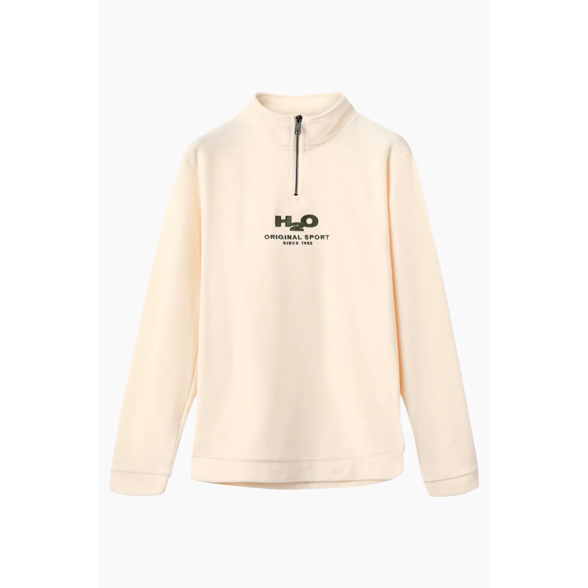 Blåvand II Fleece Half Zip - Chalk - H2O - Hvid XS